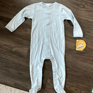 Magnolia baby Blue footie pajama